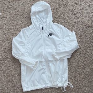 White Nike Windbreaker